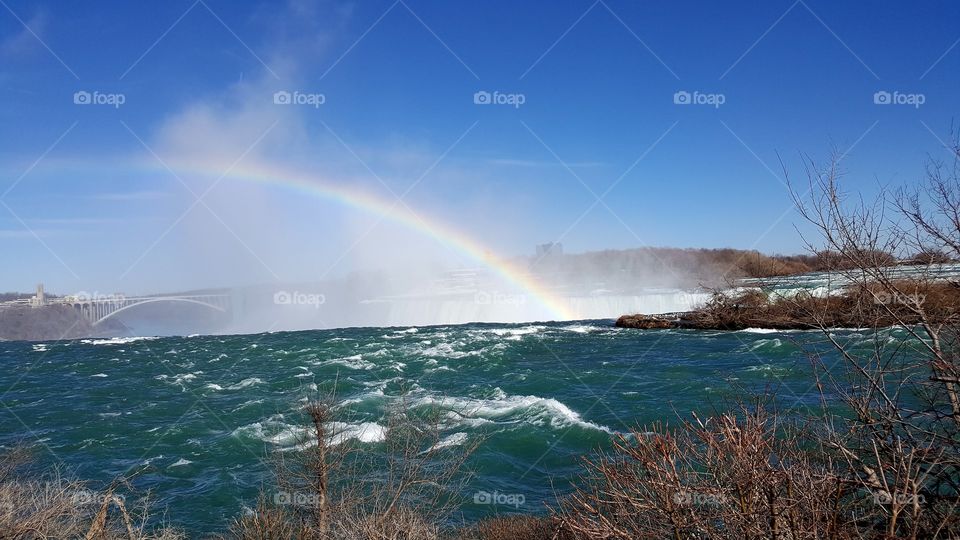 Niagara Falls Ontario,rainbow