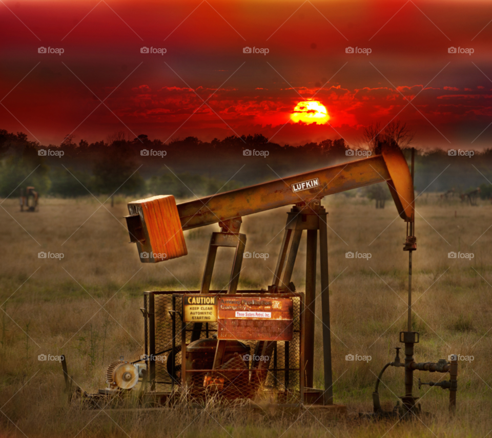 oil rig land rig landrig oil drilling by lightanddrawing