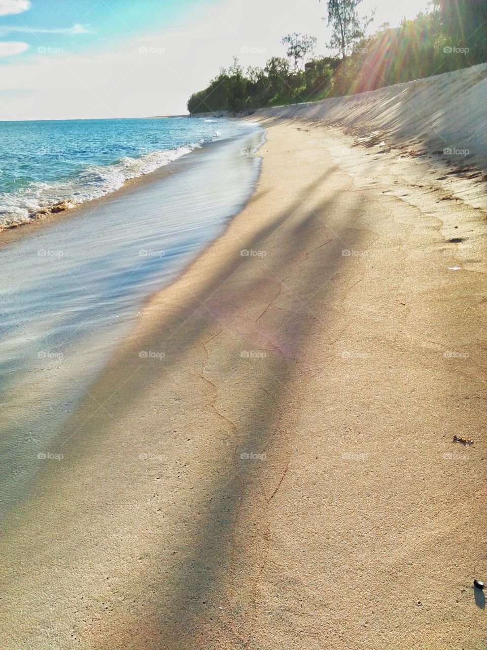 Golden sand in this beautiful Island