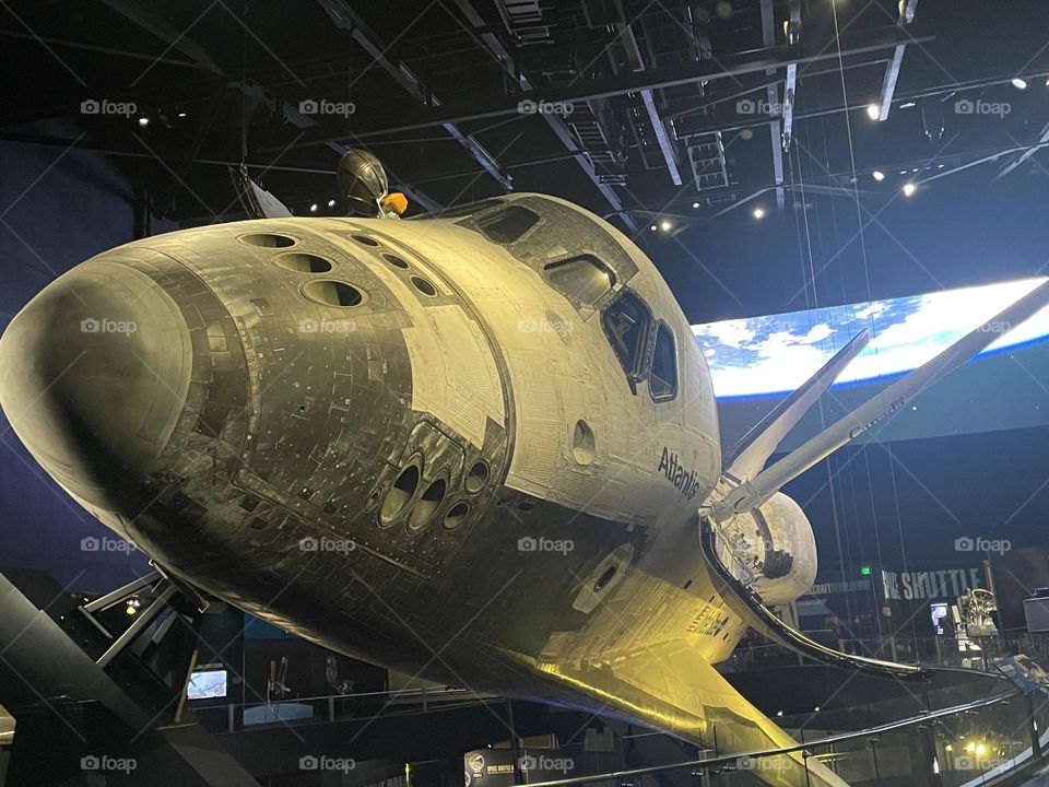Historic Space Shuttle Atlantis on display at  NASA’s Kennedy Space Center in Cape Canaveral, Florida 