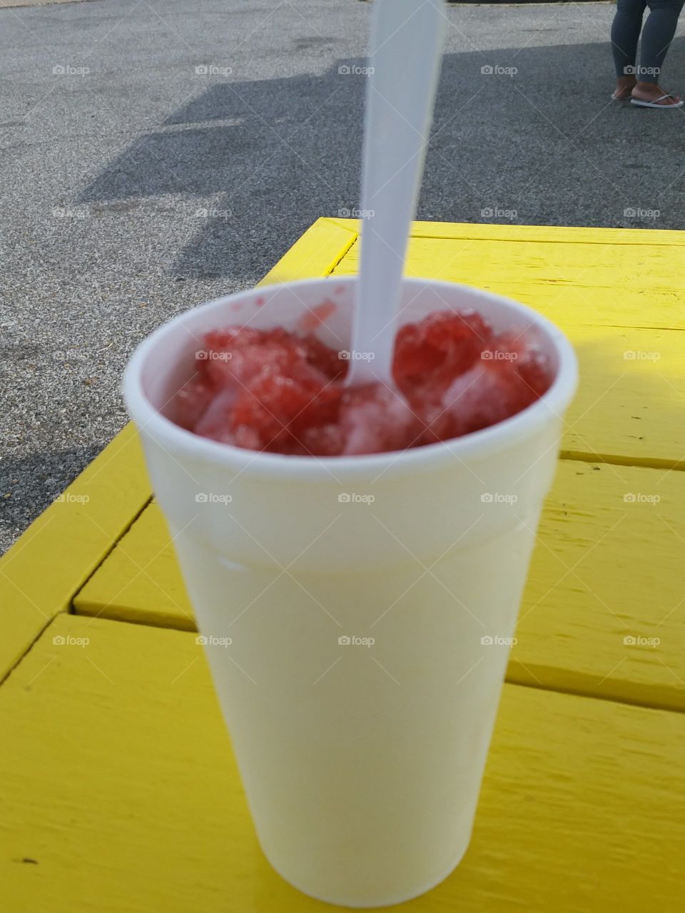 Snow cone. Enjoy a hot day