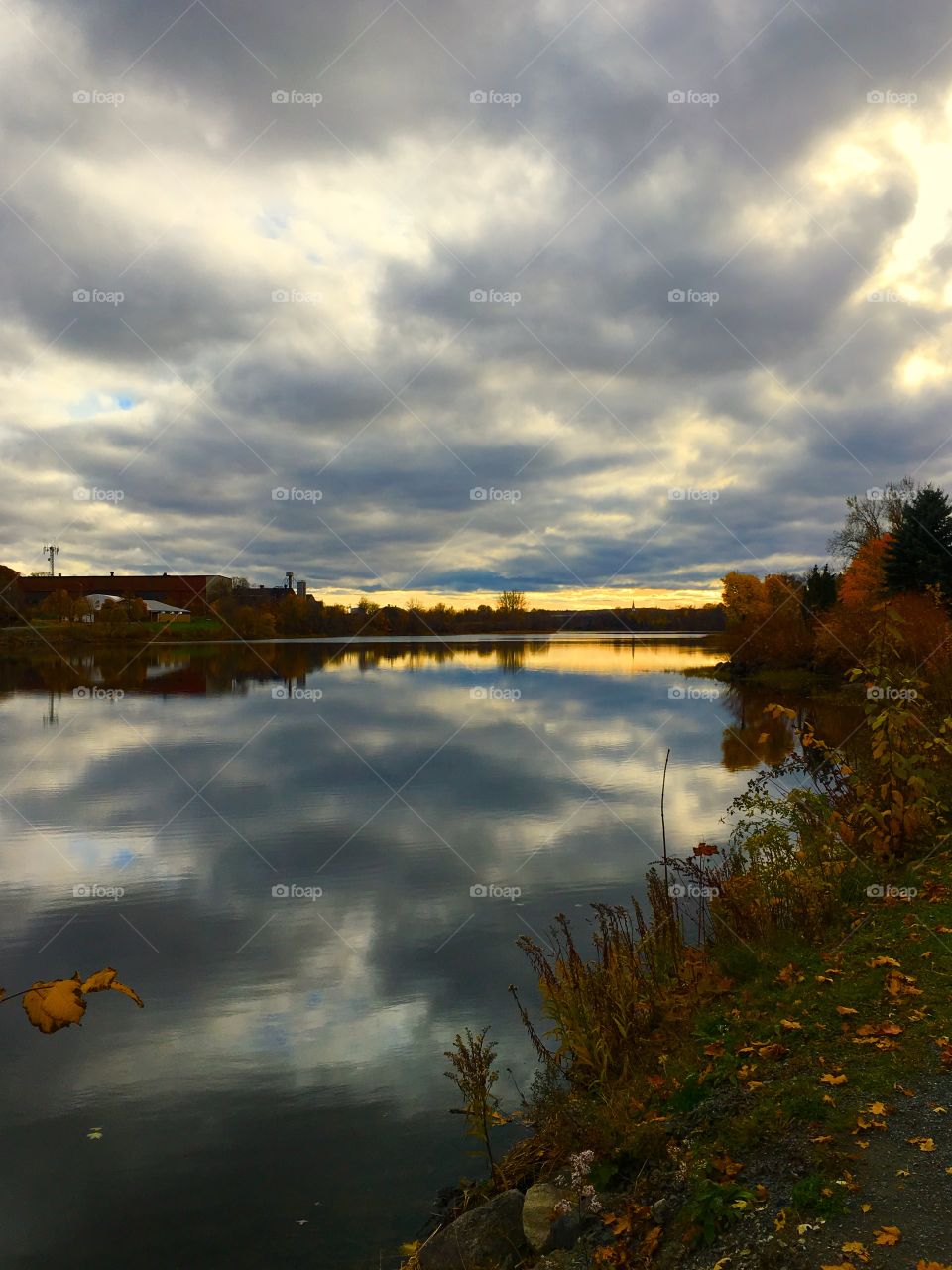 Clouds above and below