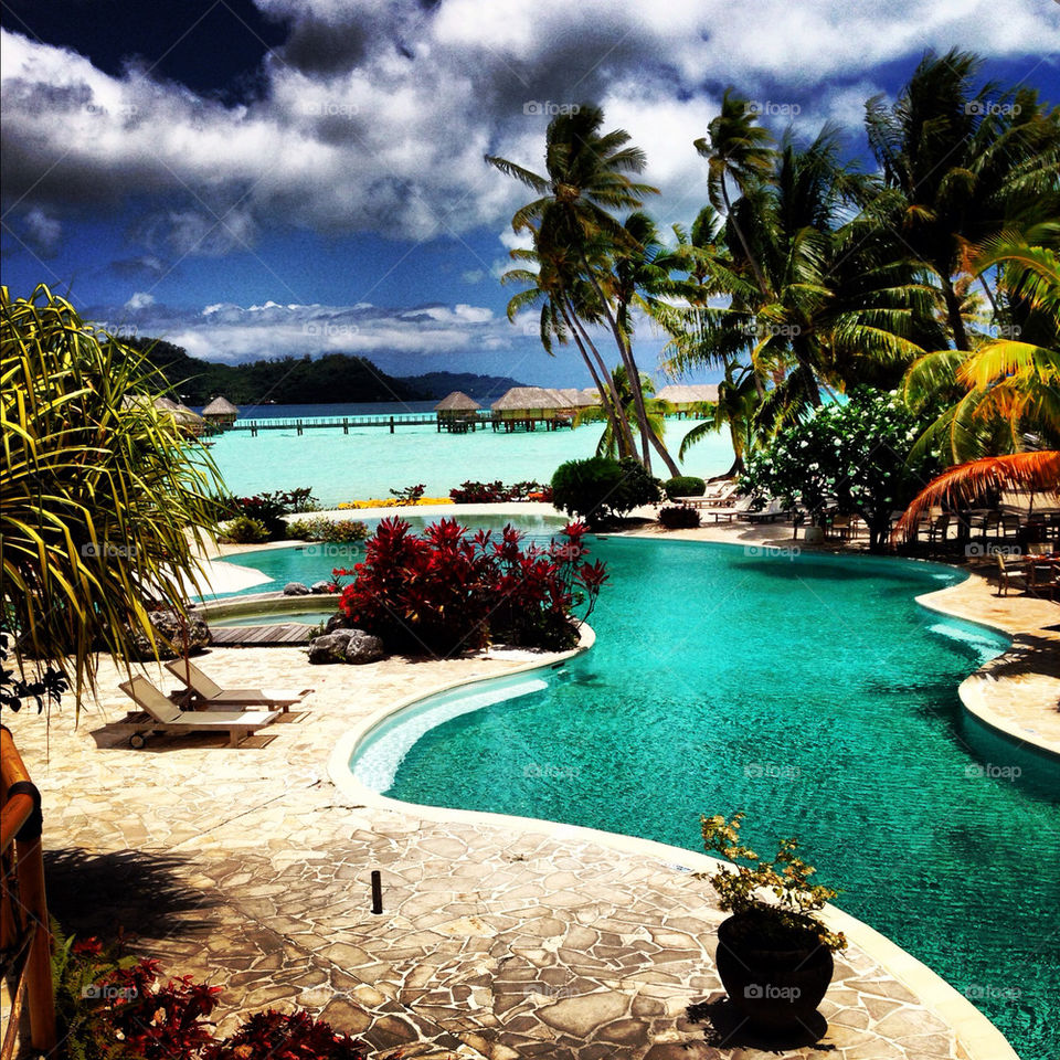 bora bora ocean vacation pool by theemuki