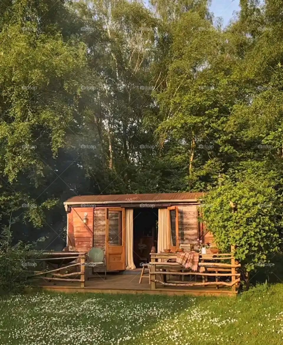 Glory be to God, the magnificent and picturesque view and the natural green trees are a view that is nothing more wonderful than it