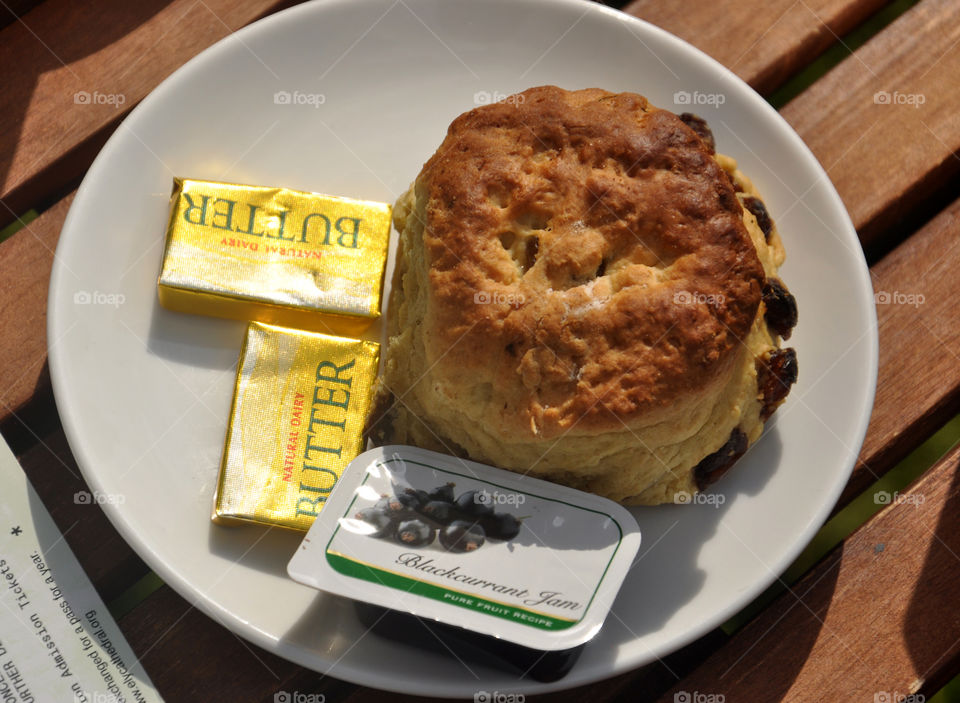 Scone and butter 