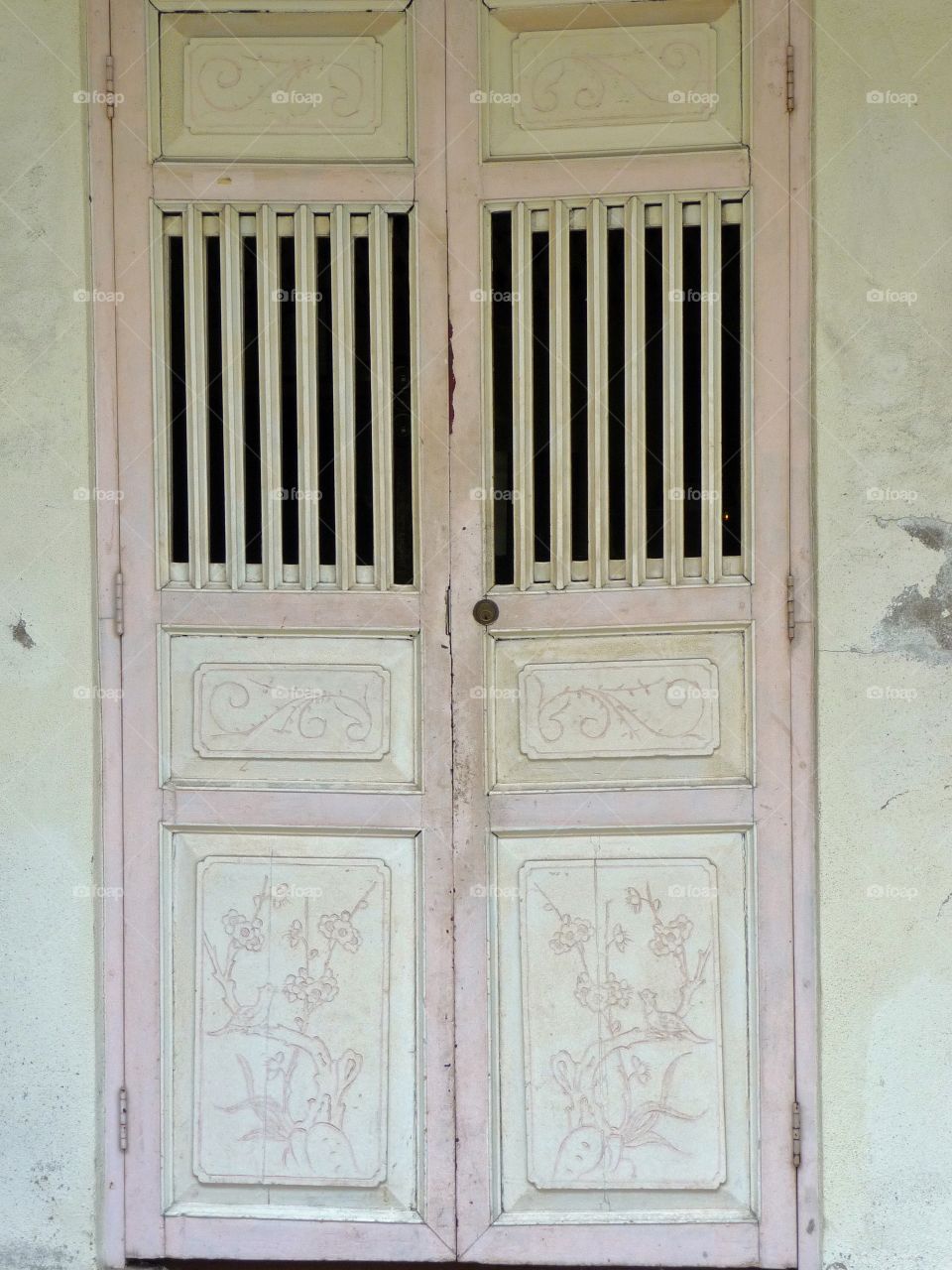 Pastel colored door