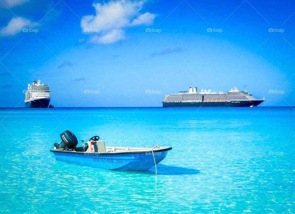 Boats and blue