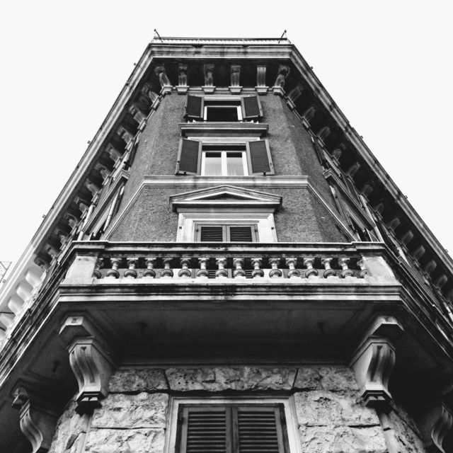 Looking up in Rome. 
