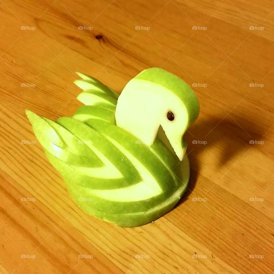 Apple swan