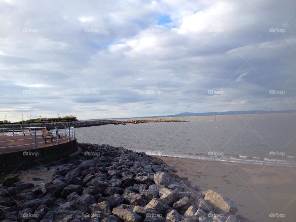 On the rocks morcambe bay