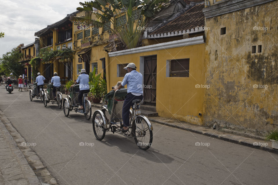 picturesque life scenery of Hoi An old town in central Vietnam part of UNESCO world heritage