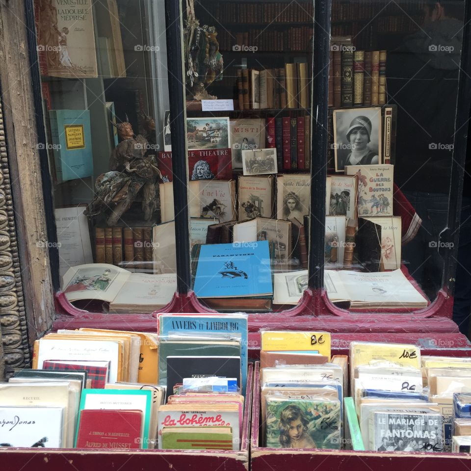 Old book shop in Paris