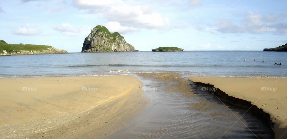 Creek and Suest Beach  - Fernando de Noronha - Archipelago - Brazil