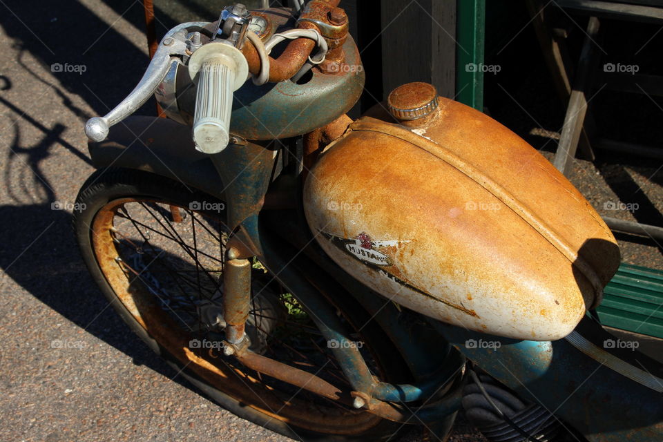 Rusty vehicle.