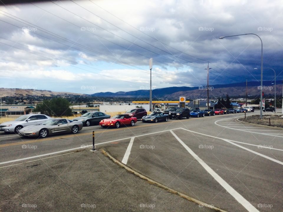 Corvette show in Wenatchee WA. 