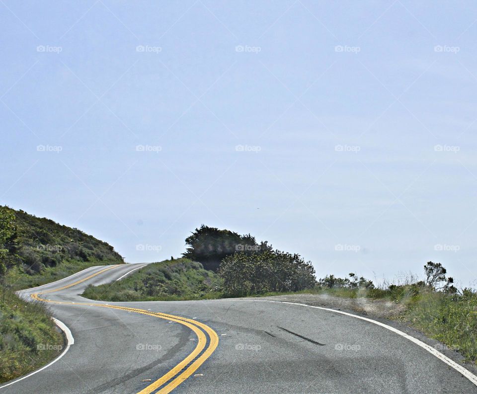 road trip on the roads of southern California