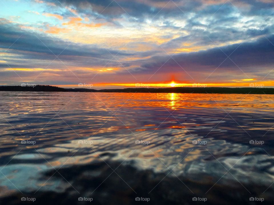 Water at sunrise 