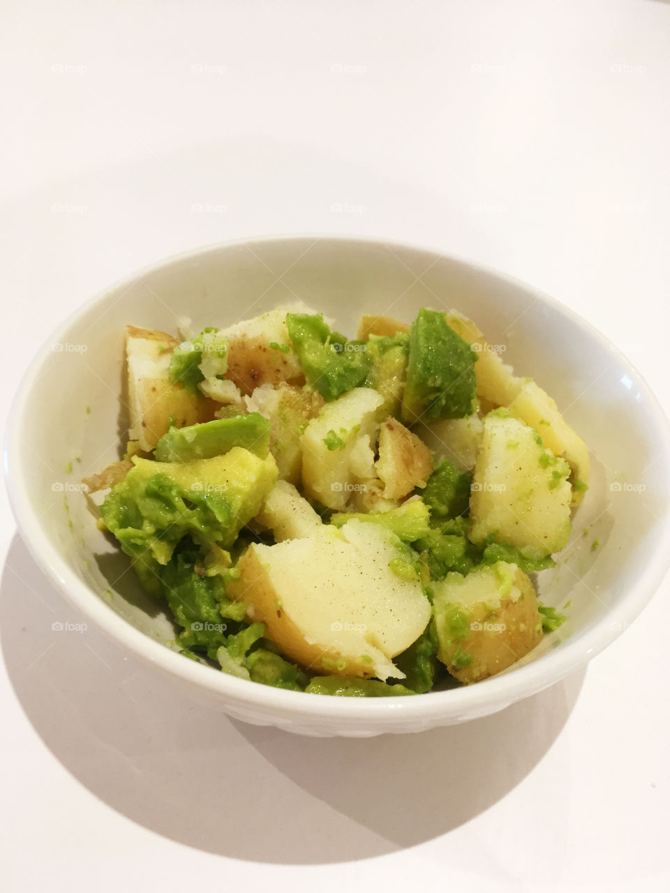 Delicious potato and advokado