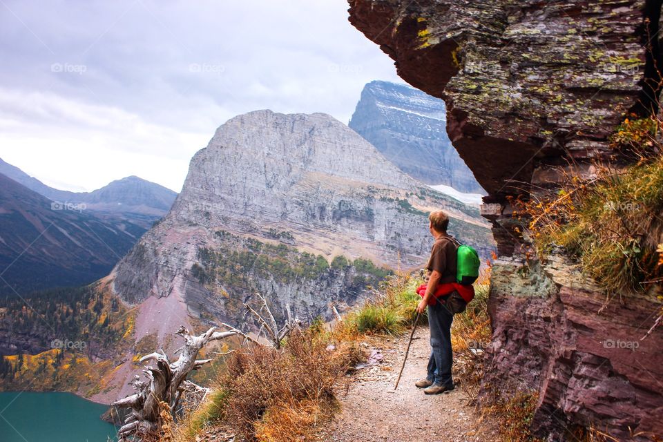 Breathtaking Glacier National Park 
Highline trail 