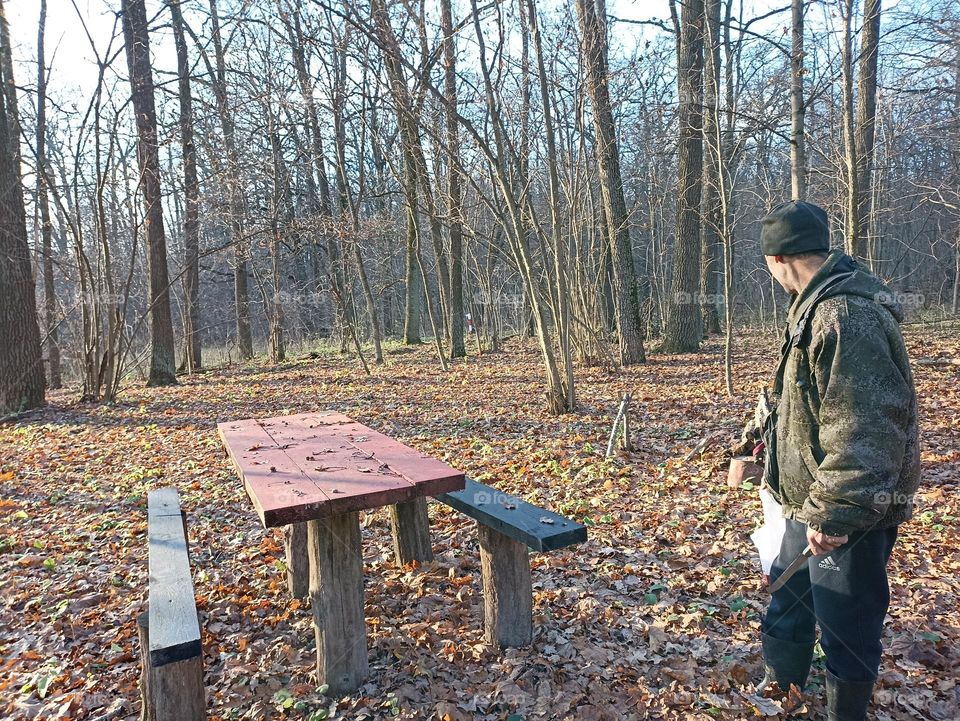 A place of rest in the forest