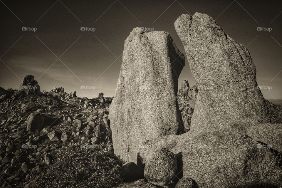 Window Rock in desert