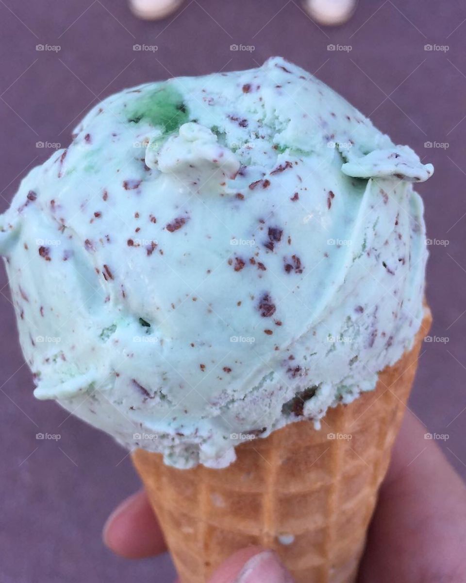 Ice cream, green, mint, summer, 