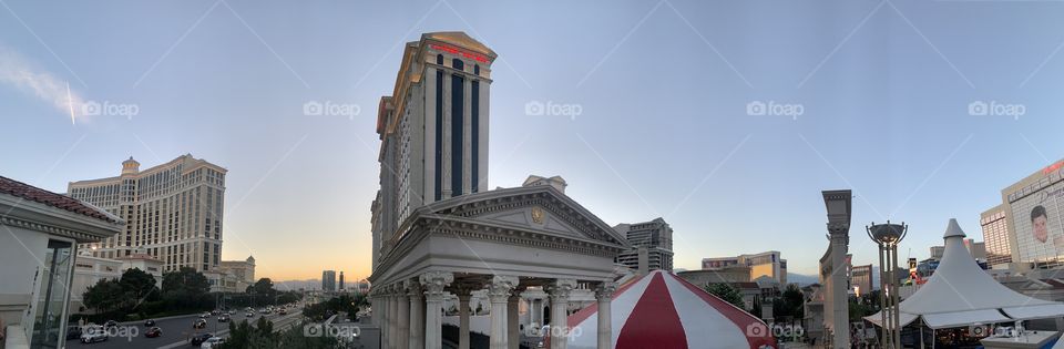 A view of Caesar’s Palace in Las Vegas!
