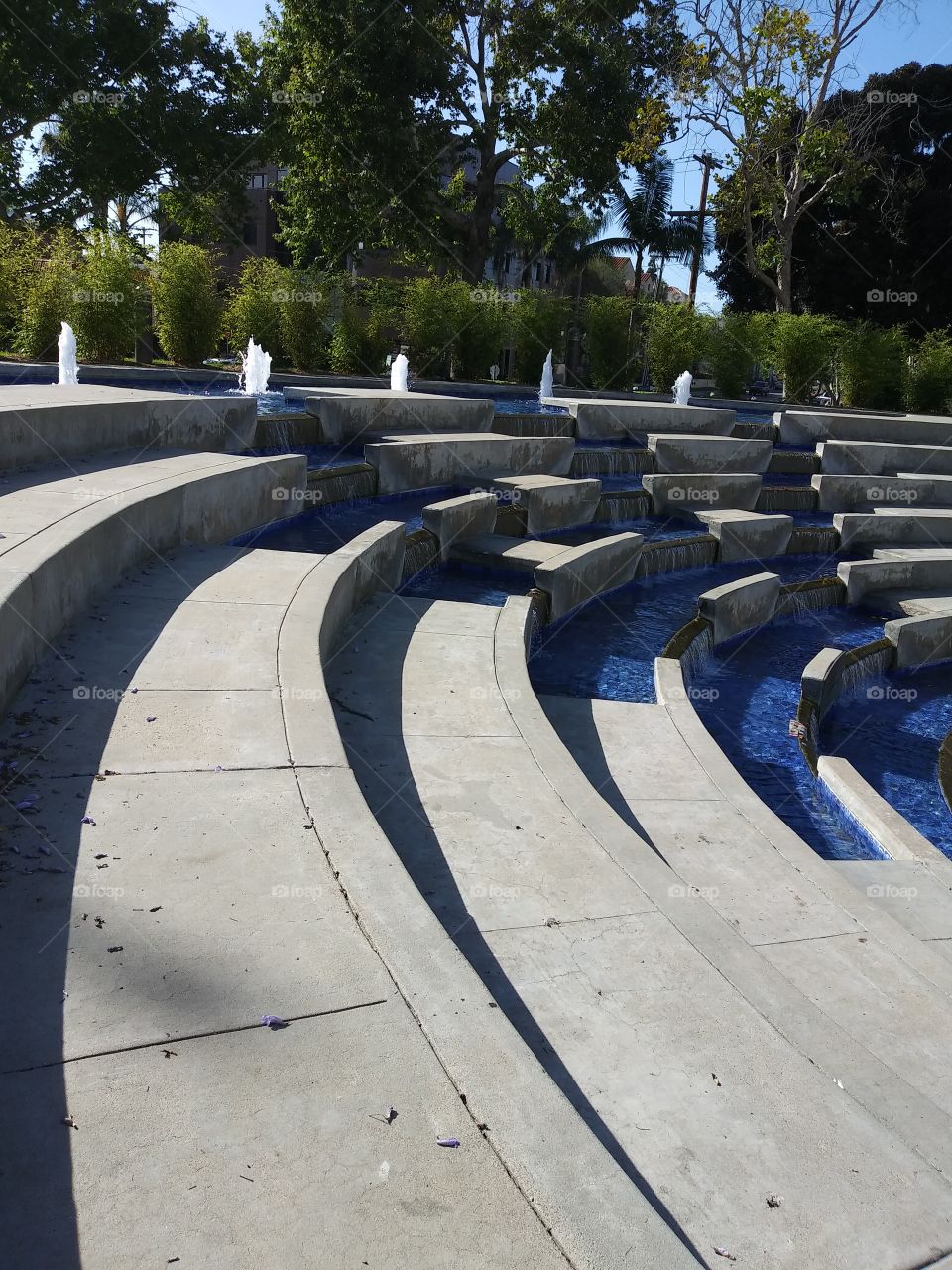 Scripps Curved Fountain