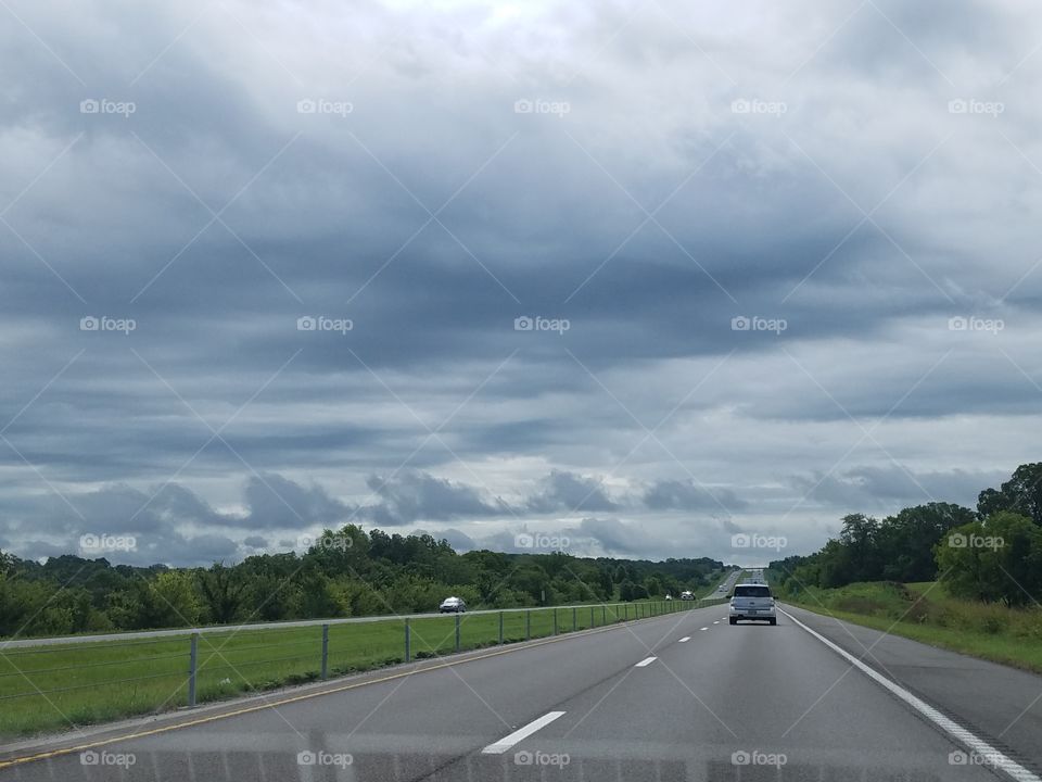 rain threatened highway