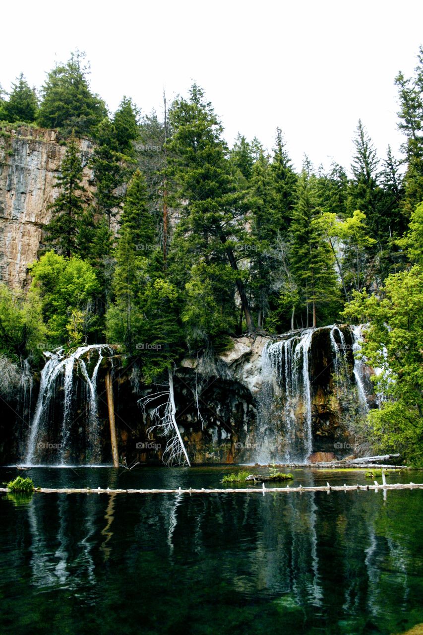 hanging lake waterfall