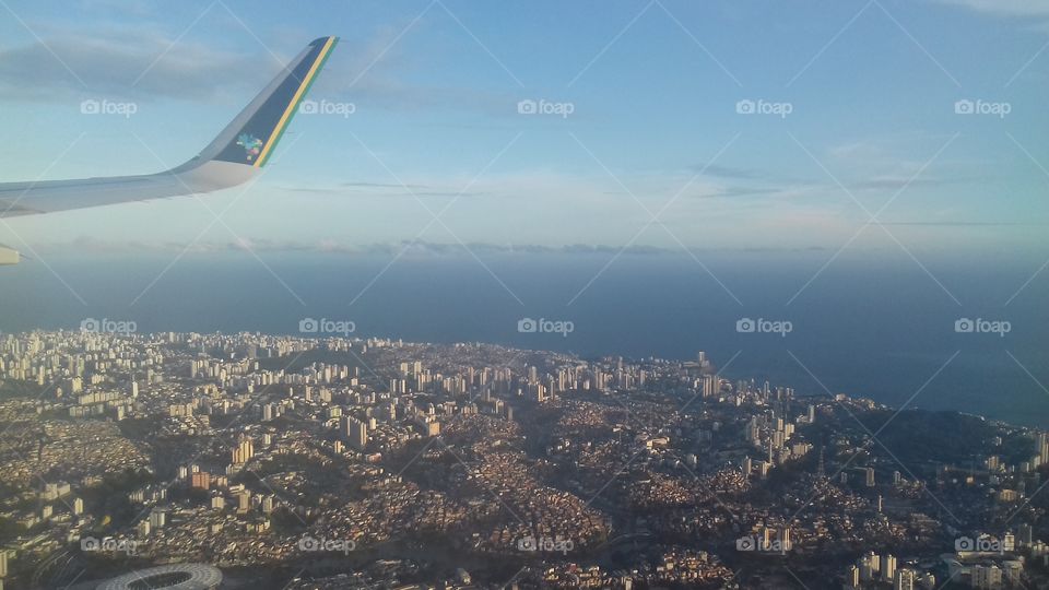 Salvador city seen from above