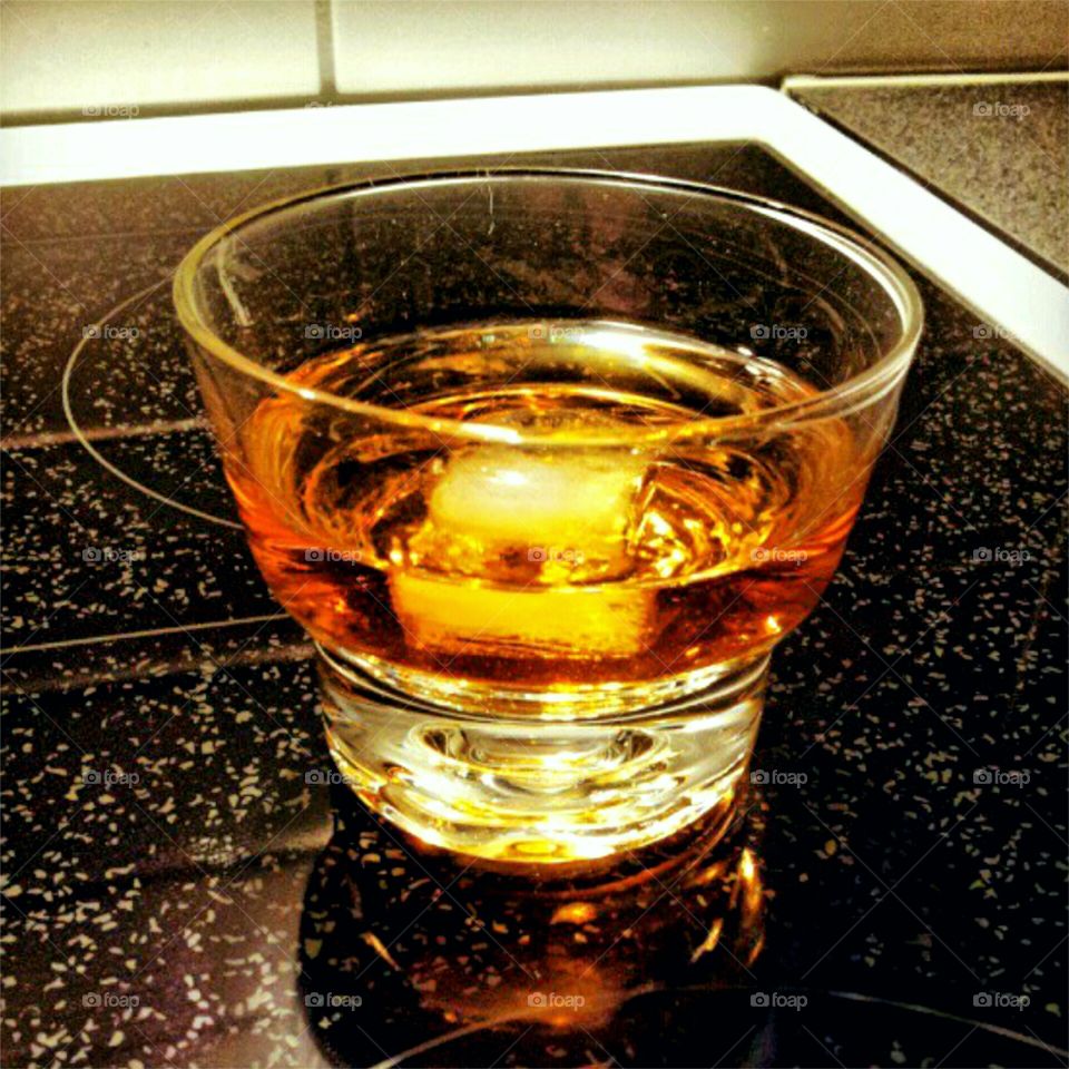 Whiskey with ice!