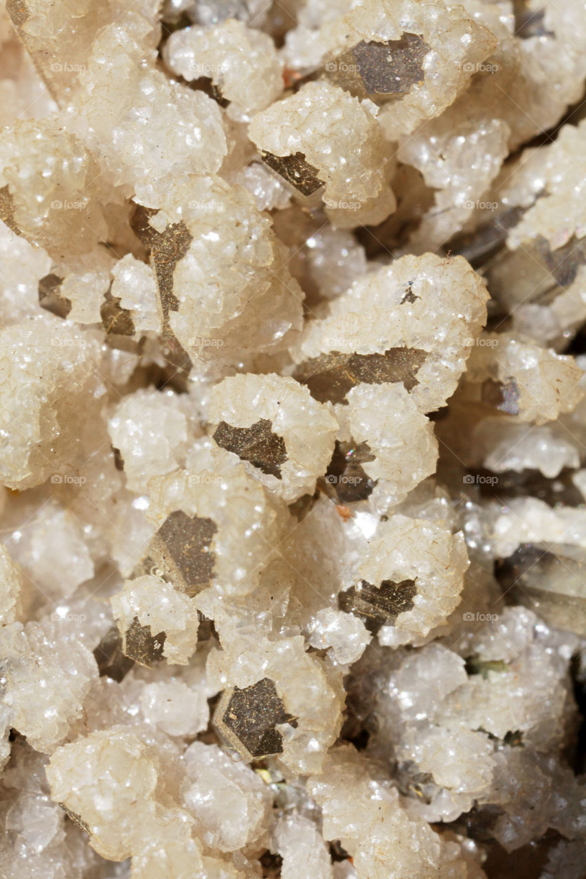 Close up crystals Quartz 