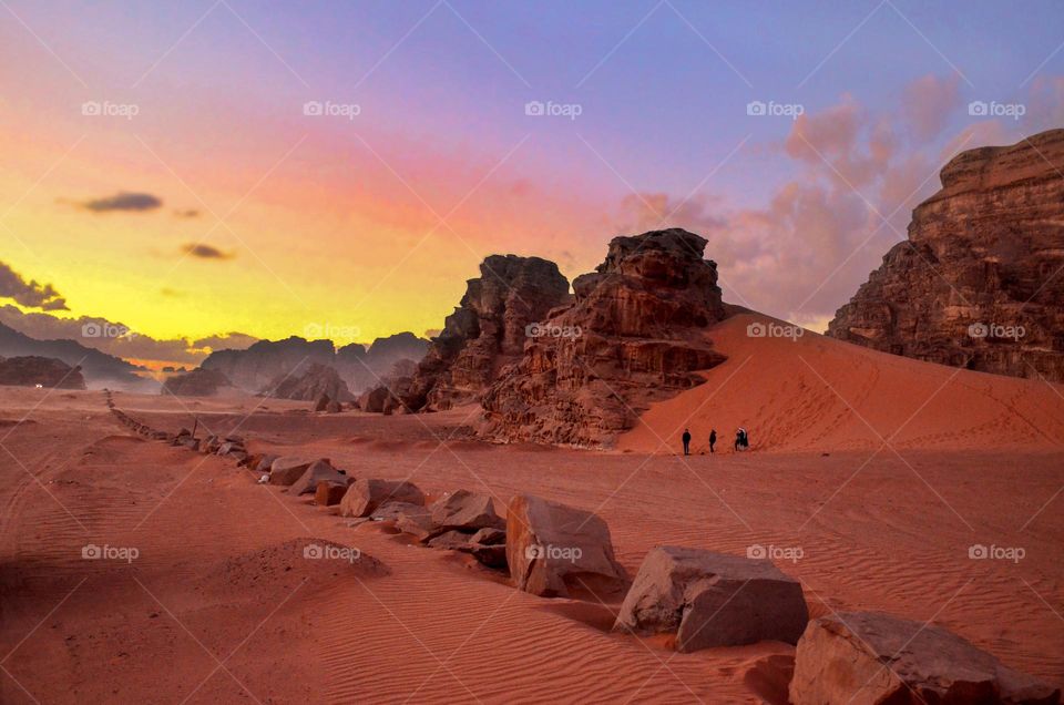 Amazing Sunset, Wadi Rum Desert