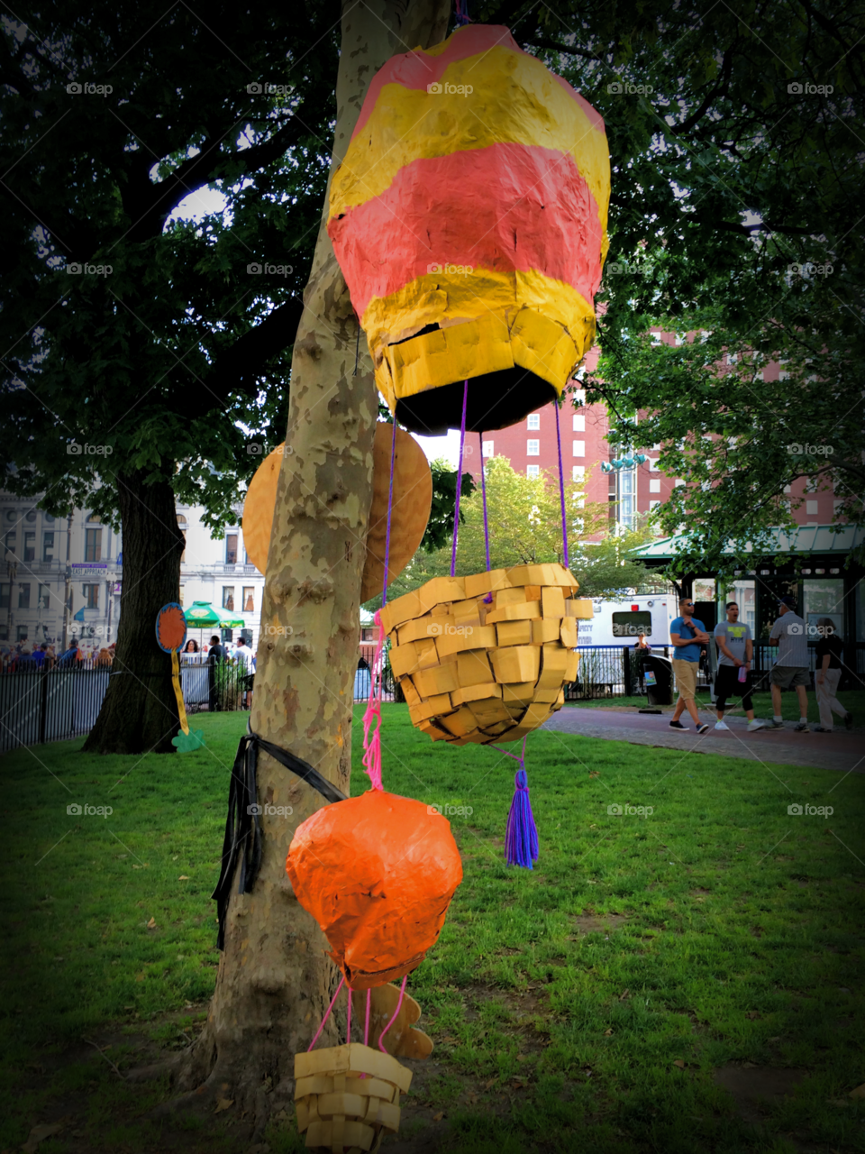 Smallest Airship.
Hop aboard an air ballon and sail away to the furthest reaches of your imagination! Found at the arts festival in Providence, RI.