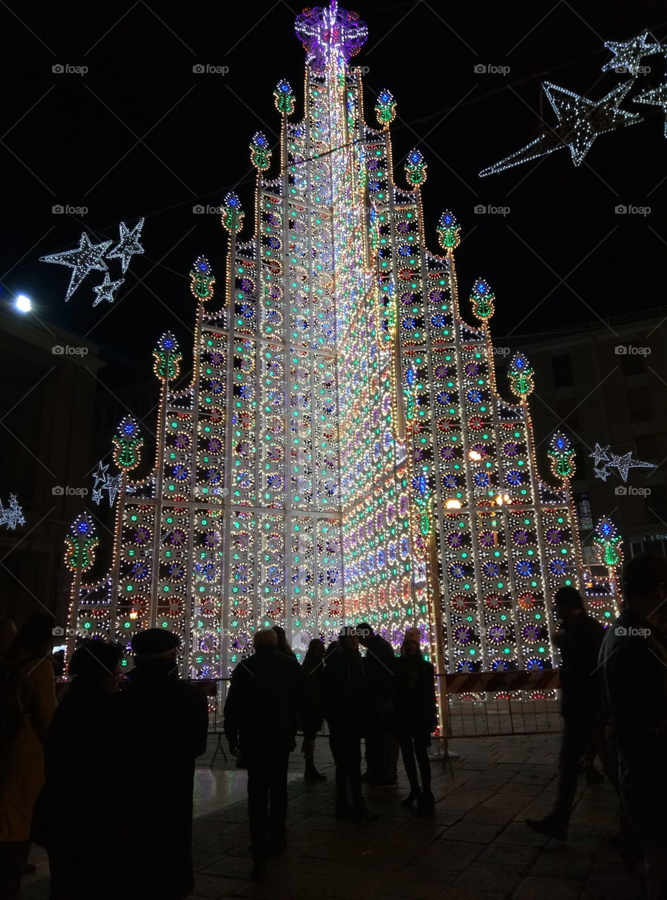 Christmas tree in Lecce, Italy