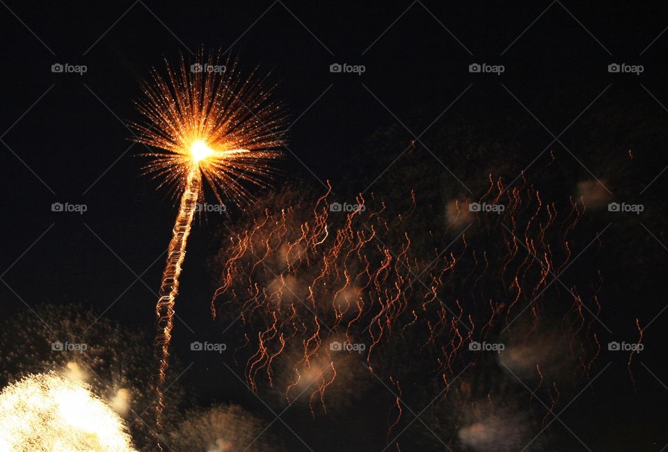 fireworks in the sky