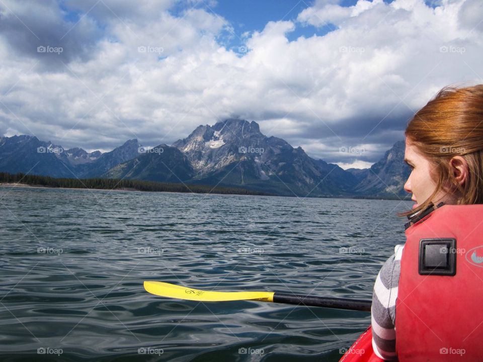 Kayaking in Wyoming 