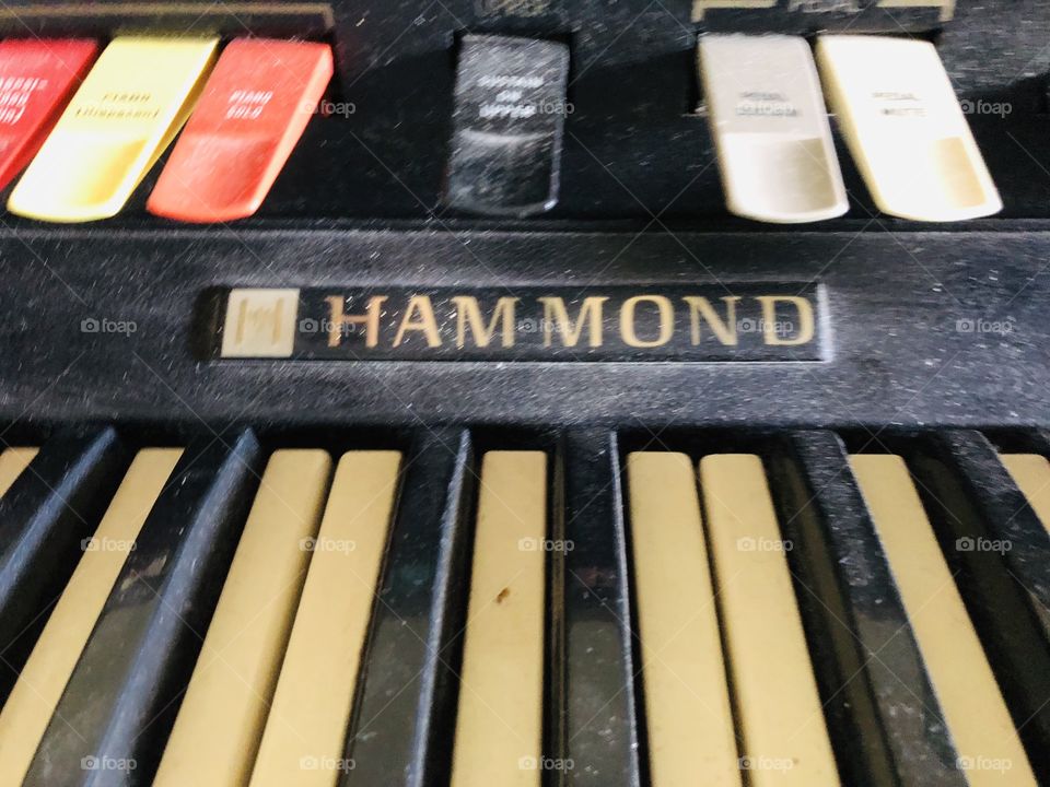 Old Hammond piano found in the woods of South Georgia. 