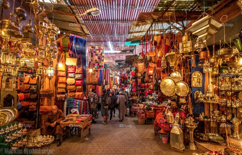 le souk. maroc