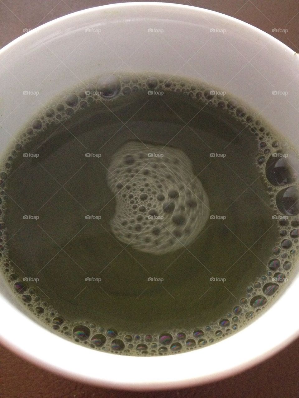 Green tea in the making