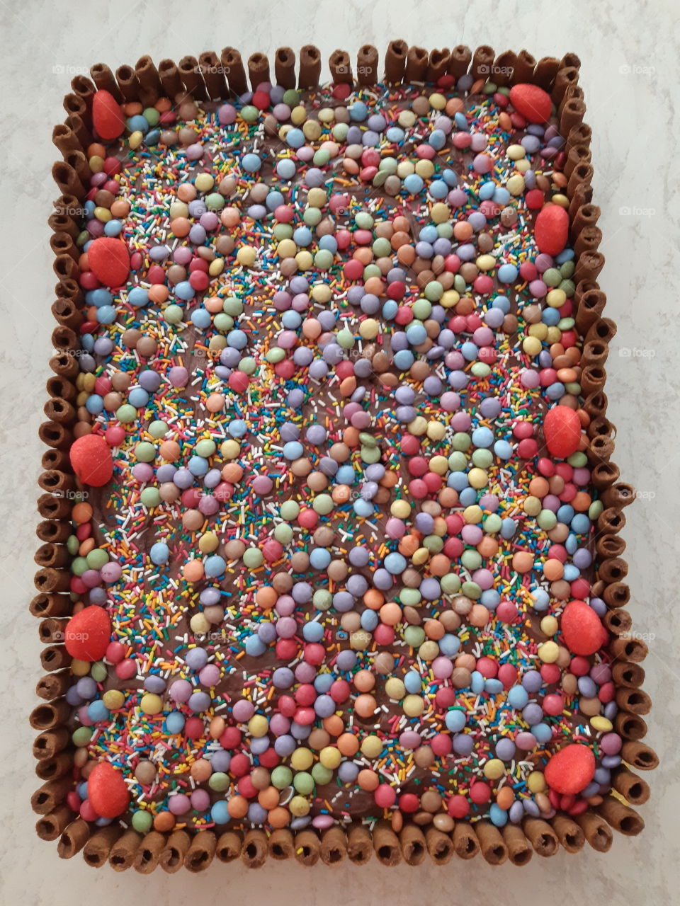 Handmade birthday cake