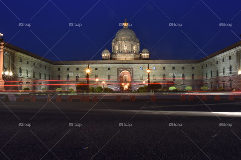 The Rashtrapati Bhavan ( pronunciation , "rásh-tra-pa-ti bha-van" ; Presidential Residence"), formerly known as Viceroy's House, is the official home of the President of India, located at the Western end of Rajpath in New Delhi, India. 