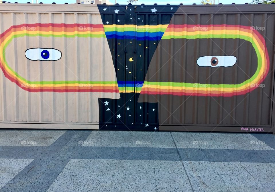 Colorful container