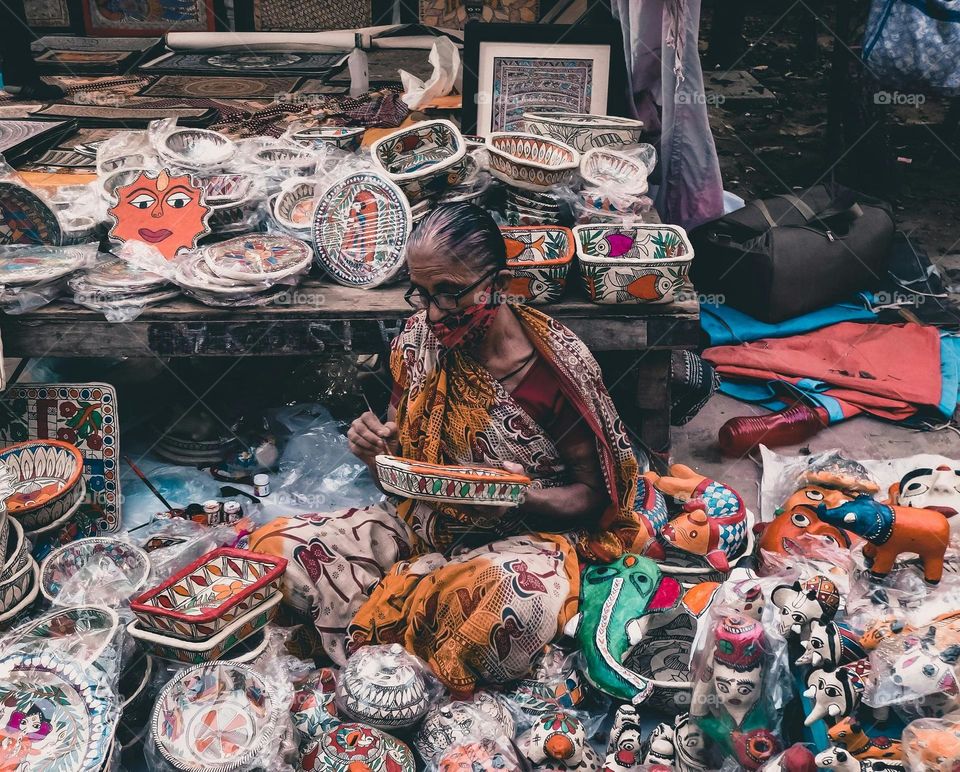 old woman and work 🧿