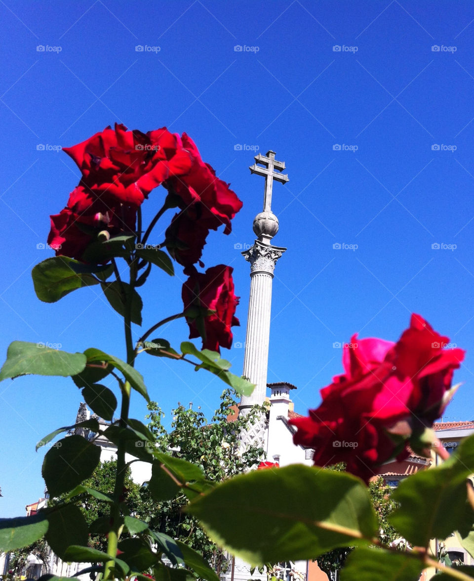 sky blue red religion by pixelakias