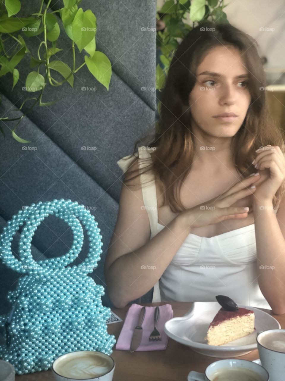 Women in summer city 