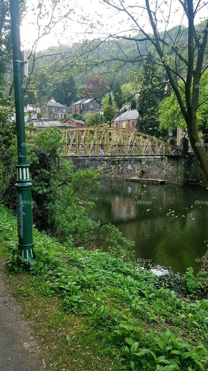 bridge across river derwent. matlock bath