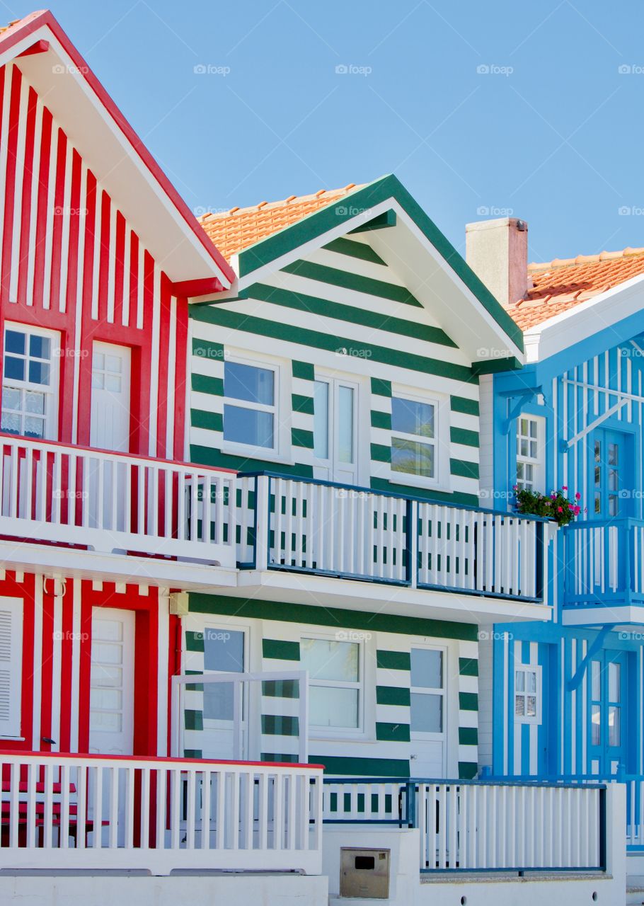 Traditional Costa Nova Beach houses