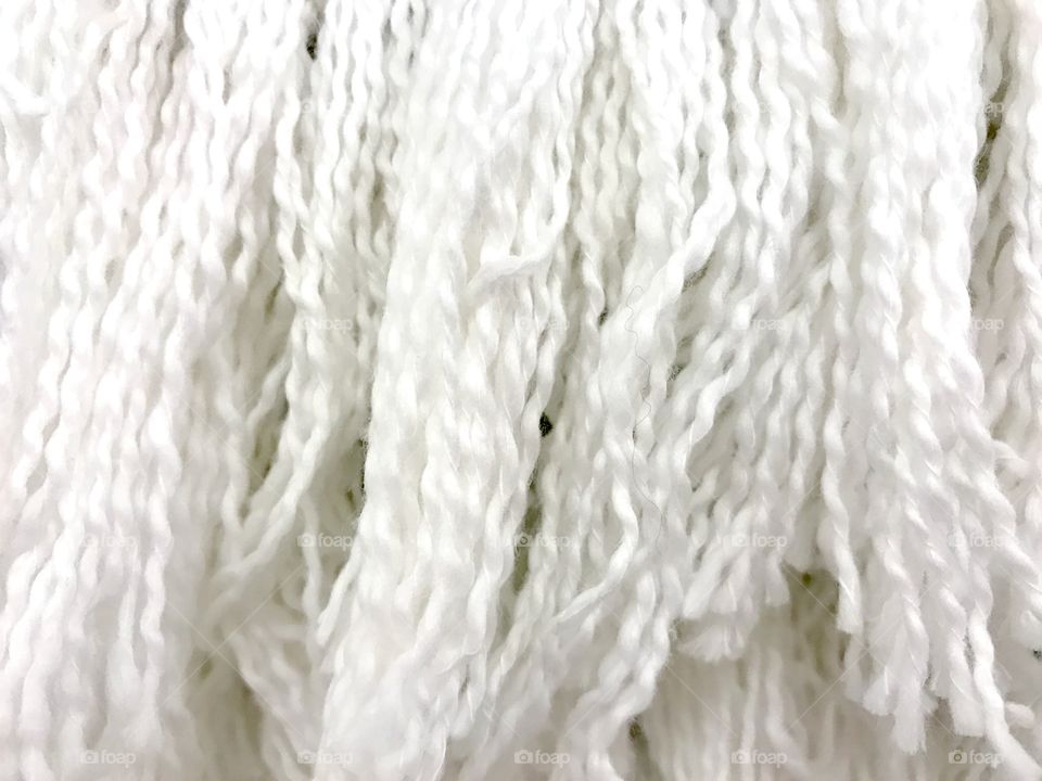 White Yarn Fringe